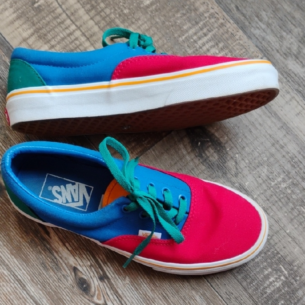 Unisex Vans Colorblock Skateboard Sneakers, Size 6